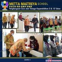 Penghargaan Pengabdian Guru dan Tenaga Kependidikan 5 & 10 Tahun | SEKOLAH METTA MAITREYA